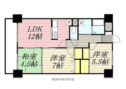 Ｍｏｎｓｔｅｒａ[3LDK/67.84m2]の間取図