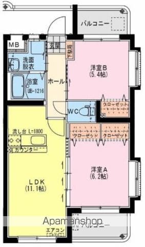 サンライズIIの間取り写真