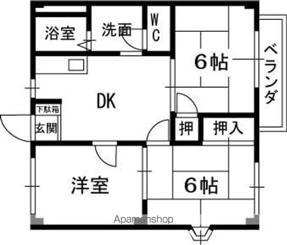 マンション クララの間取り写真
