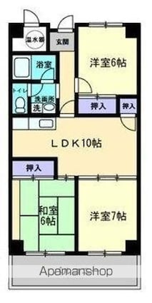 アーバン茜[3LDK/70.02m2]の間取図