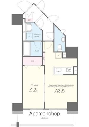 ＲＯＯＴｓ　Ｂｕｎｋｙｏ　Ｏｔｏｗａ[1LDK/41.81m2]の間取図