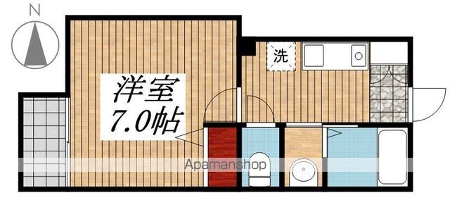 立川市羽衣町のマンションの間取り