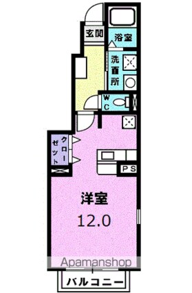 カーサエスパシオ[1R/32.9m2]の間取図