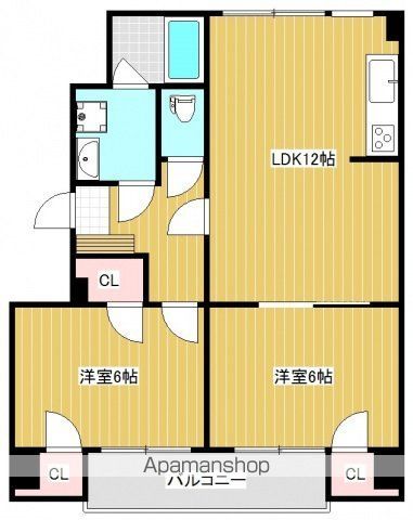 本町マンションの間取り写真