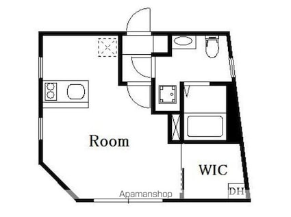 Ｐｌａｉｓａｎｔ江古田[1DK/21.28m2]の間取図