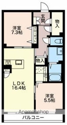 ＭＡＳＴＴＯＷＮ　Ａｓｔｒａｅａ[2LDK/69.87m2]の間取図