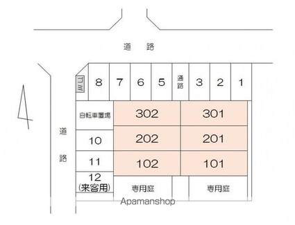 リッチアイランドⅡ[3DK/62.78m2]の配置図