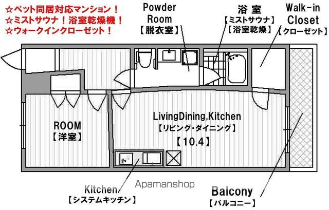 URBAN FLATS中之島の間取り写真