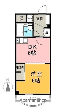 開智ハイツ　[1DK/30m2]の間取図