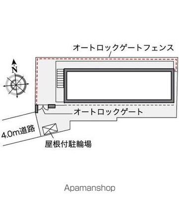 レオパレスピアネータ[1K/19.87m2]の配置図