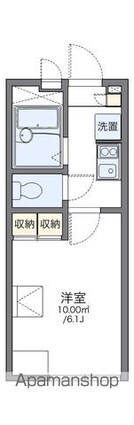 レオパレスエスポワール[1K/19.05m2]の間取図