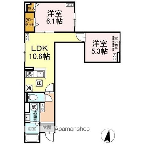 グラナーデ堤通の間取り