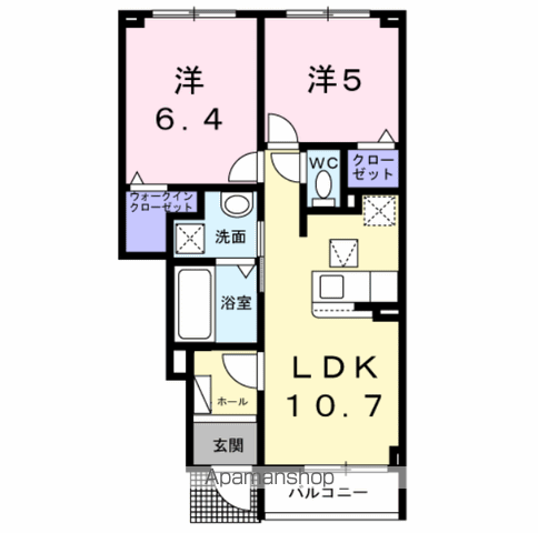 愛島台2丁目アパートIIの間取り写真