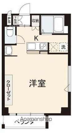 富士ヒルズ[1K/36m2]の間取図