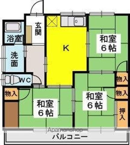 稲永コーポの間取り写真