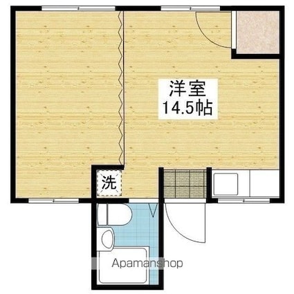 コーポ御幸[1R/27m2]の間取図