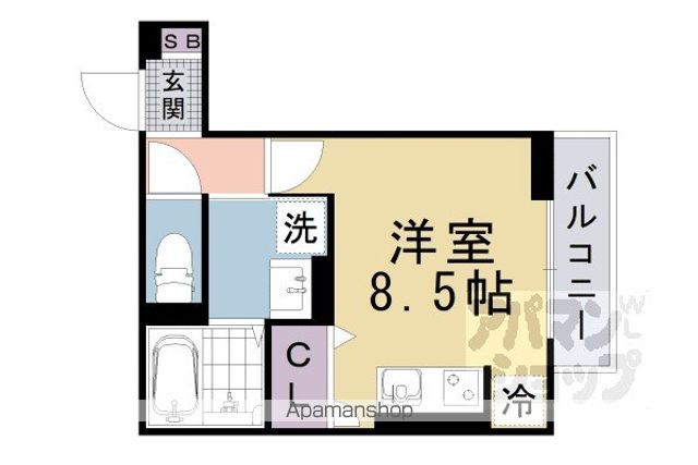 ヴェルソー石山の間取り写真