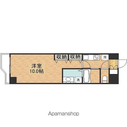 カンパニュラ[1K/30.38m2]の間取図