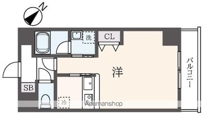 フェルテ髙波[1K/32m2]の間取図