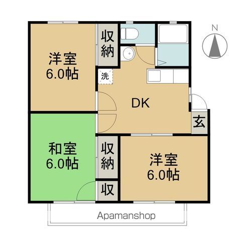 塩入ハイツの間取り写真