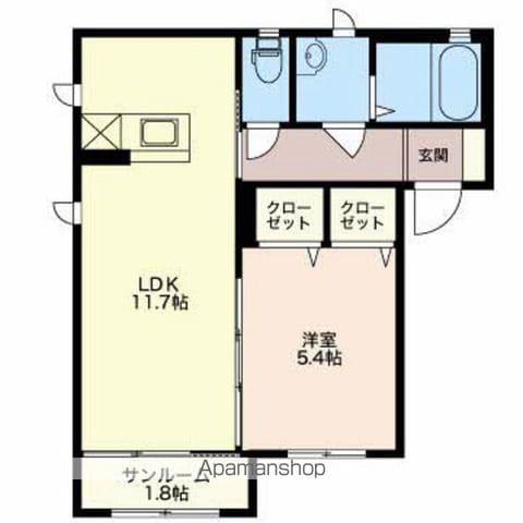 アジュール小杉Aの間取り写真