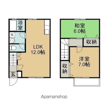 ラ・ファイエ[2LDK/59.62m2]の間取図