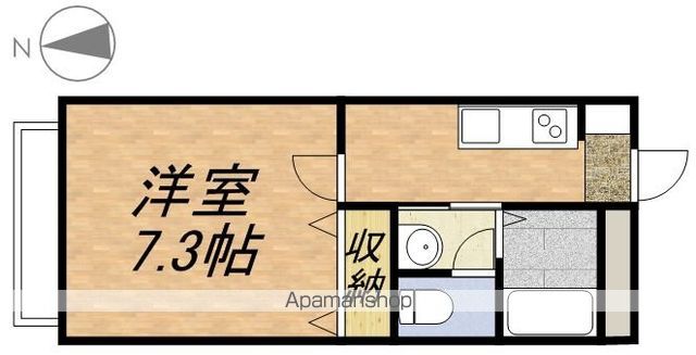 立川市柏町のアパートの間取り