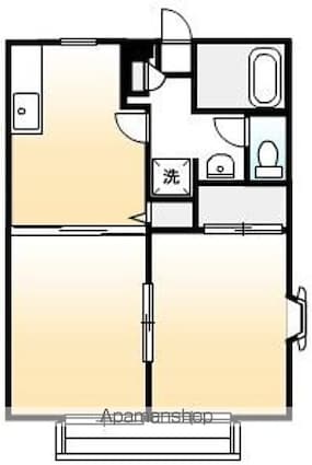 サンライフわかば[2DK/40.92m2]の間取図