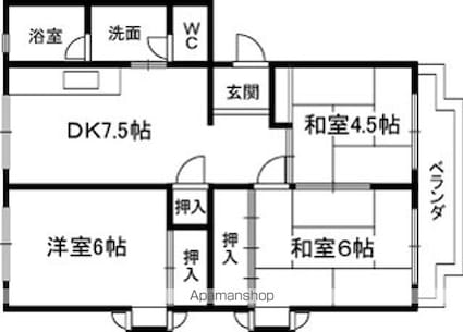 大阪府泉北郡忠岡町北出３丁目[3DK/48.6m2]の間取図