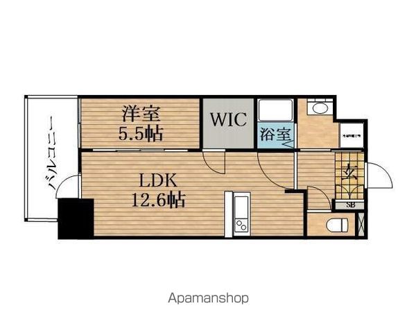 プレサンス心斎橋ニストの間取り写真