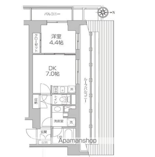 東京都杉並区高円寺南５丁目[1DK/33.93m2]の間取図