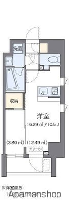 ＬＯＶＩＥ麻布十番[1R/25.51m2]の間取図
