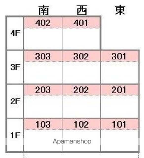 コーポラス堀内[3LDK/64m2]の配置図