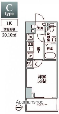 レジディア中延IIの間取り写真