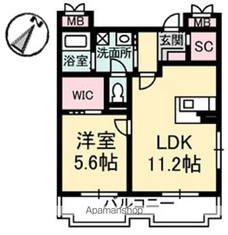 ＮＦツインズ　Ｂ棟 301 ｜ 広島県福山市北吉津町４丁目6-46（賃貸マンション1LDK・3階・44.26㎡） その2