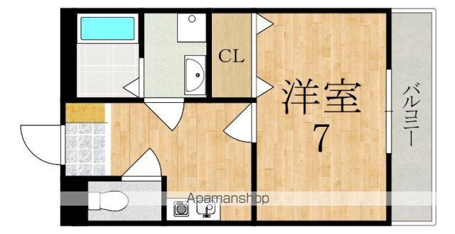 ロイヤルSK指柳 弐番館の間取り写真