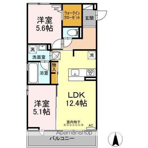 メゾン ド ウミライ元町の間取り写真