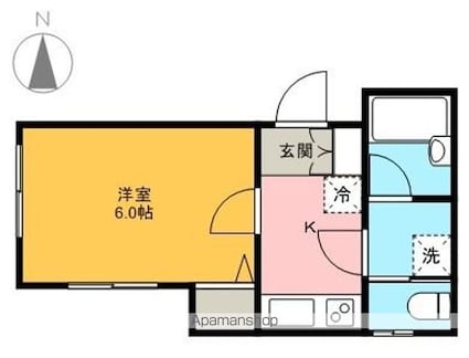 ソル・レヴェンテ高円寺Ⅱ[1K/19.89m2]の間取図