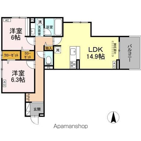 THE STATELY 子安町の間取り写真