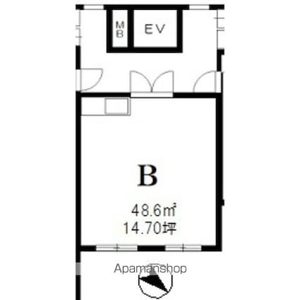 エガワプラザビル[1R/48.6m2]の間取図