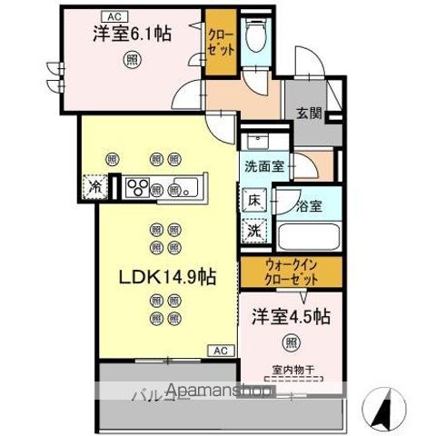 DーRESIDENCE AMITIEの間取り写真