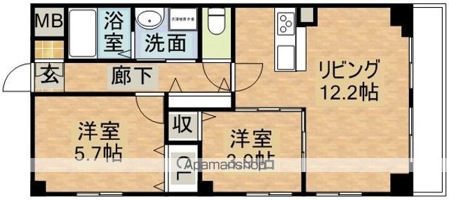レリーフ五月が丘の間取り写真