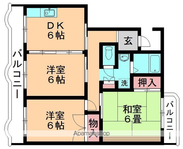 ヴェーネル都賀の間取り写真
