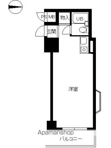 スカイコート渋谷の間取り写真