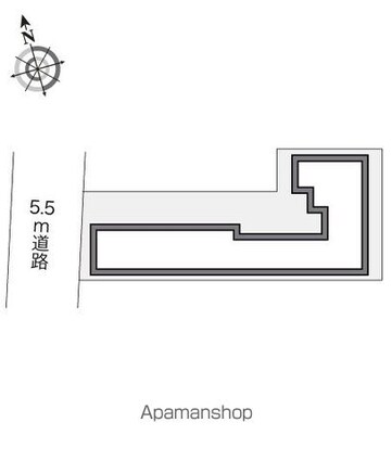 レオパレス末広[1K/24.79m2]の配置図