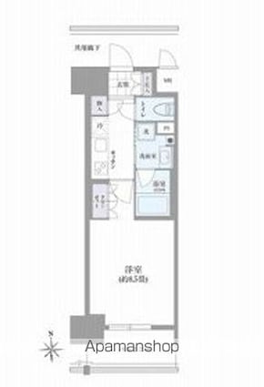 ＯＫＢアヴェニール菊井町[1K/29.76m2]の間取図