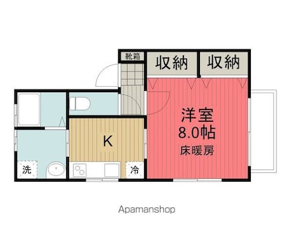 アートハイツ[1K/38m2]の間取図