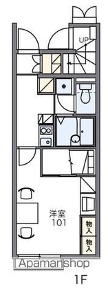レオパレスＰ　Ｆ　Ⅱ[1K/23.61m2]の間取図