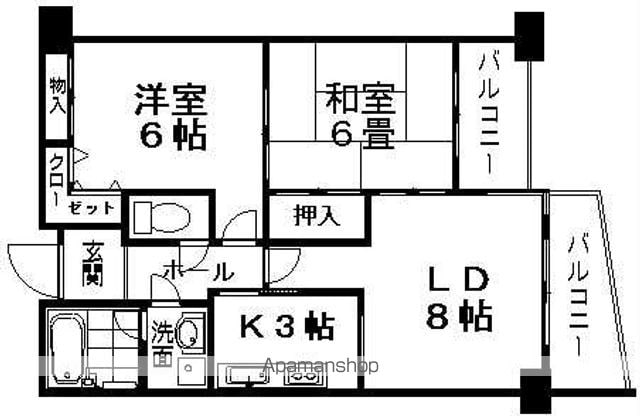 フレアコート京橋の間取り写真