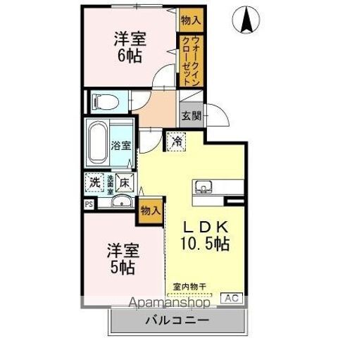 ウィルコート小郡給領町 A・B B棟の間取り写真